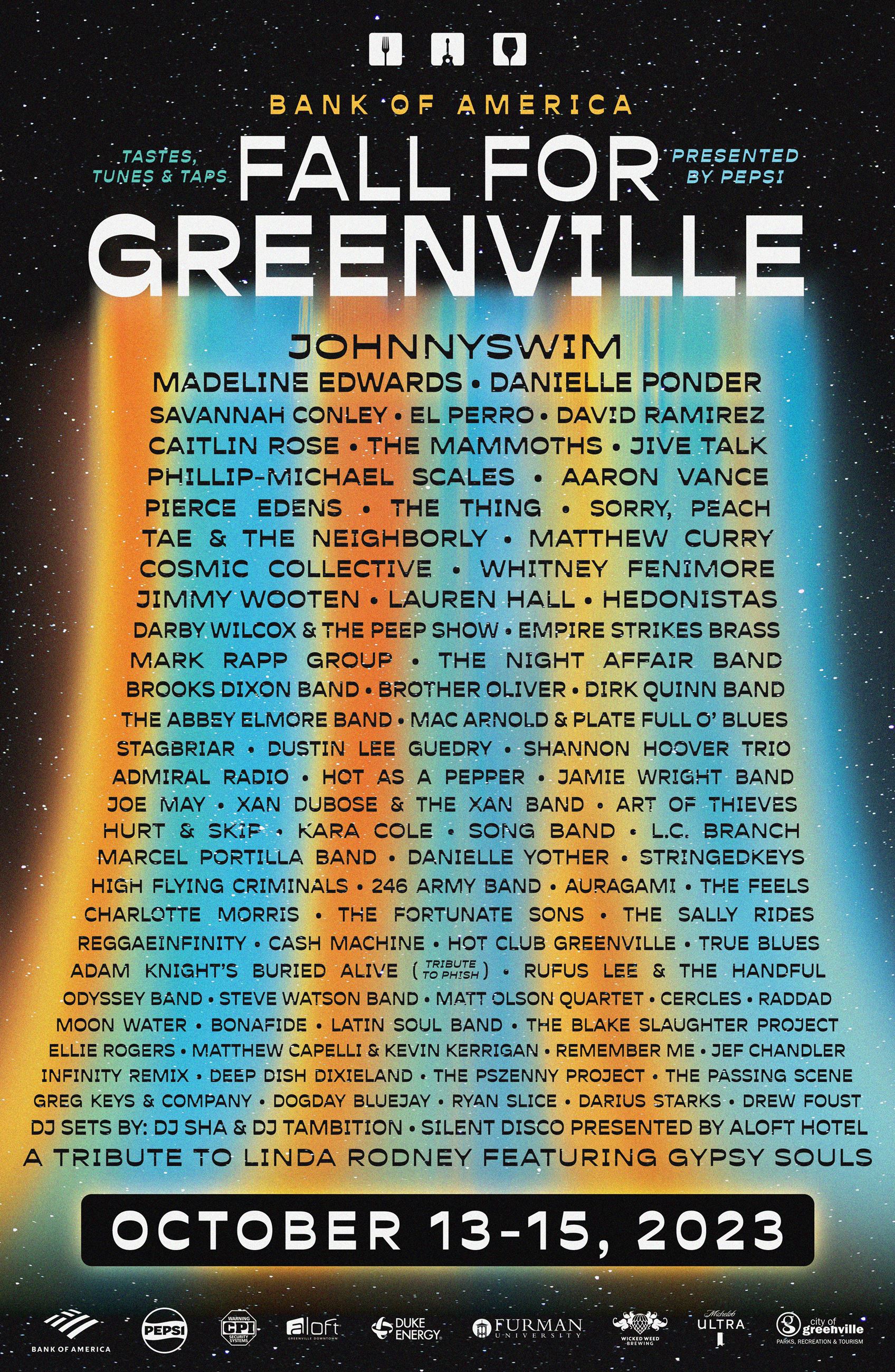 Fall for Greenville 2023 poster