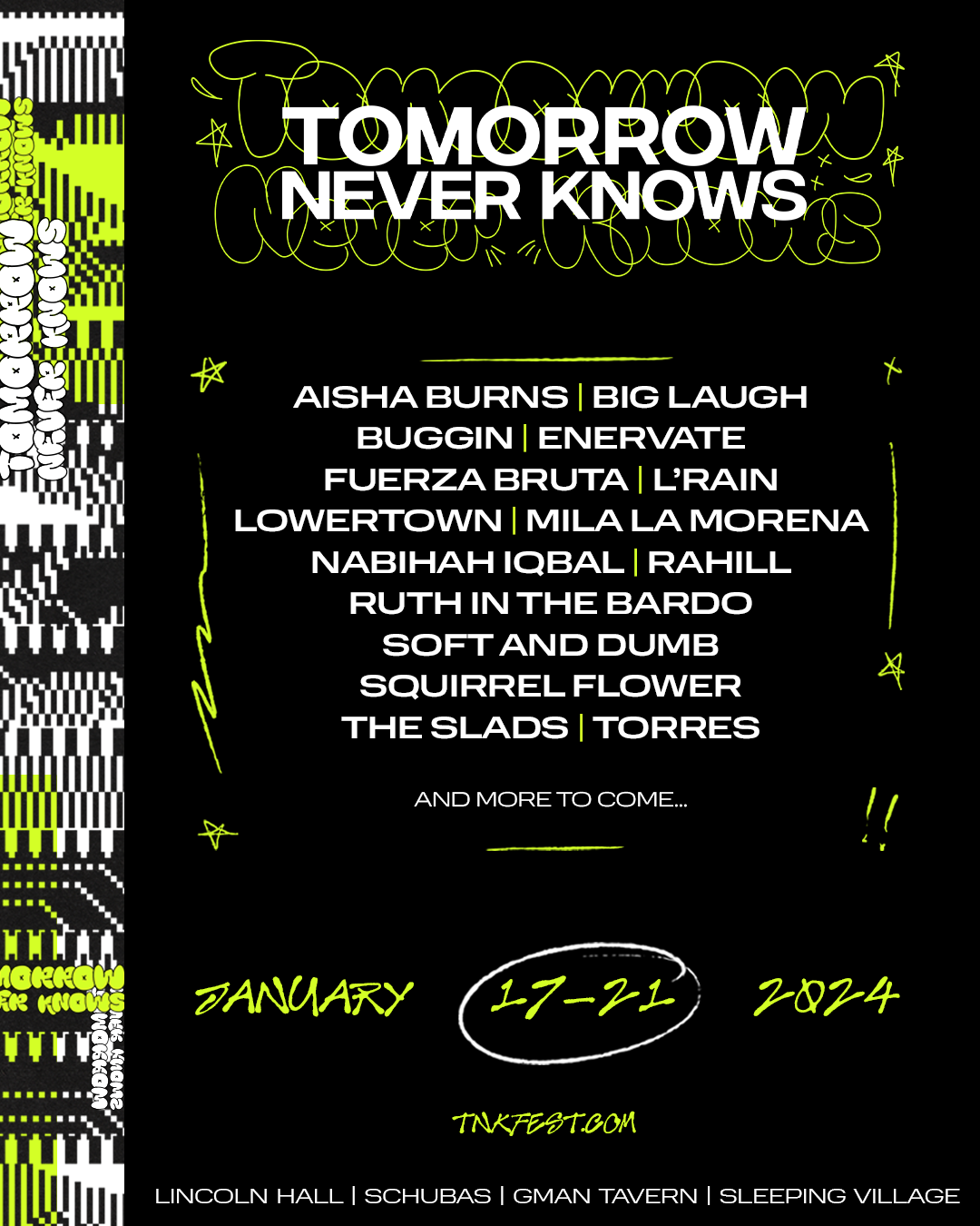 TNK 2024 initial lineup poster