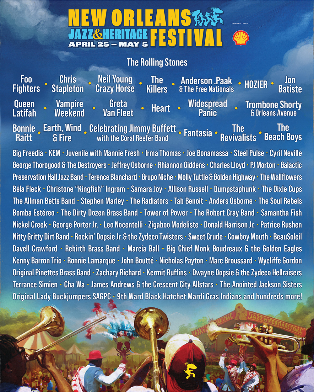 New Orleans Jazz Fest 2024 poster