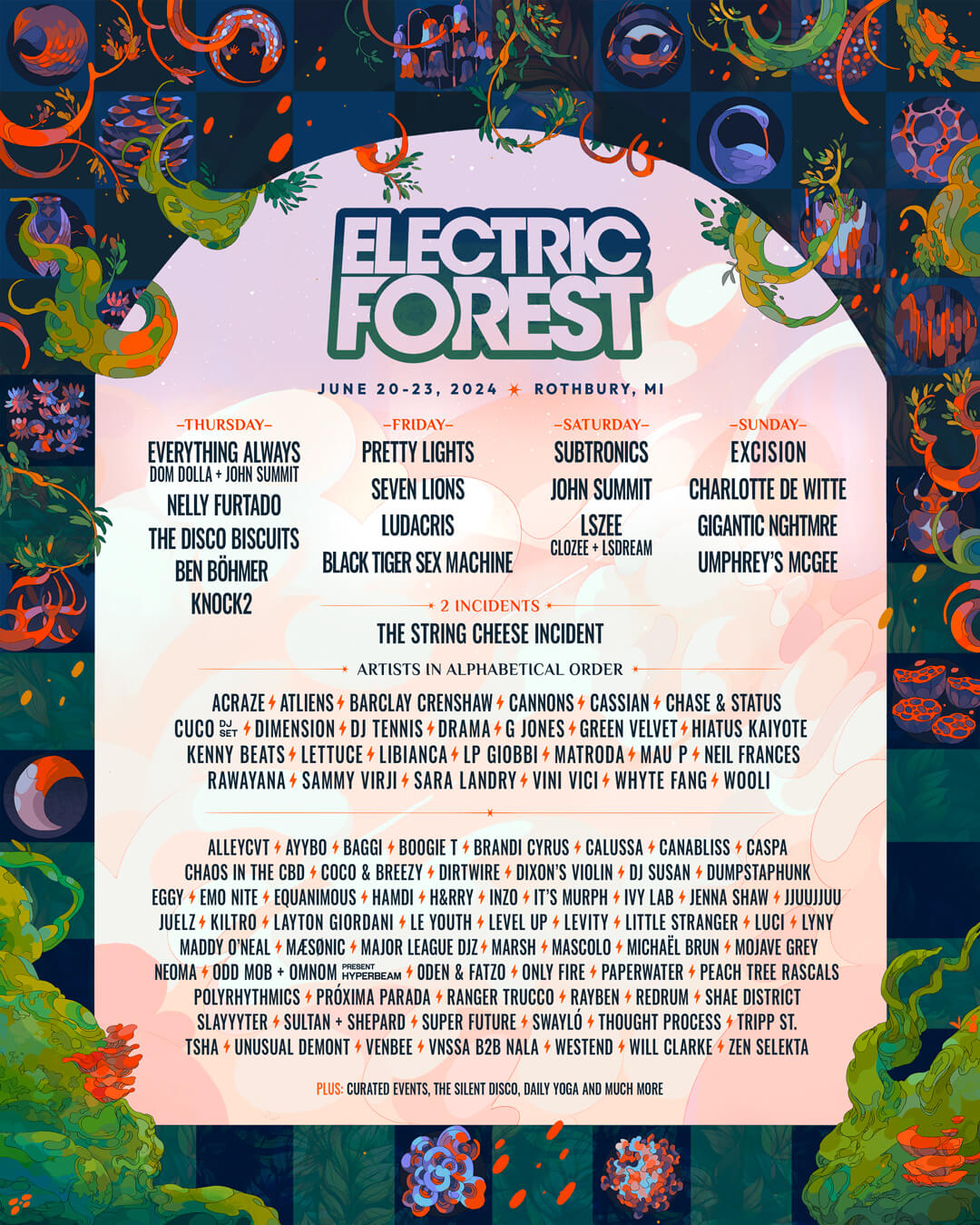 Electric Forest 2024 poster