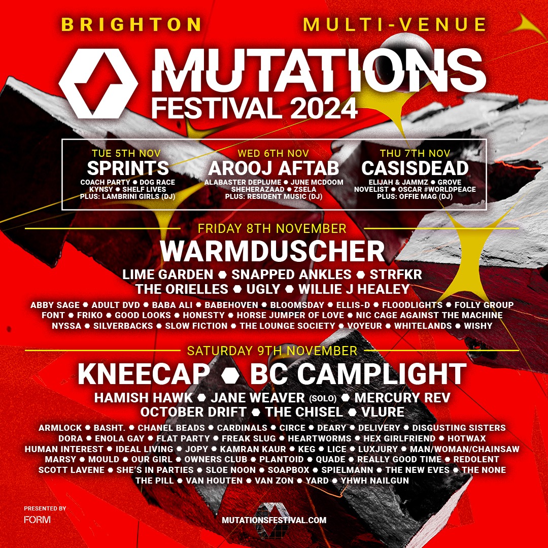 Mutations Festival 2024 poster