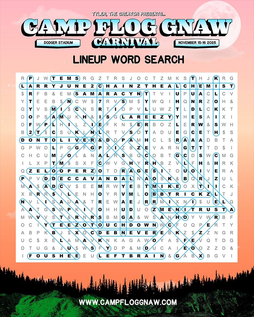 camp flog gnaw carnival 2025 poster