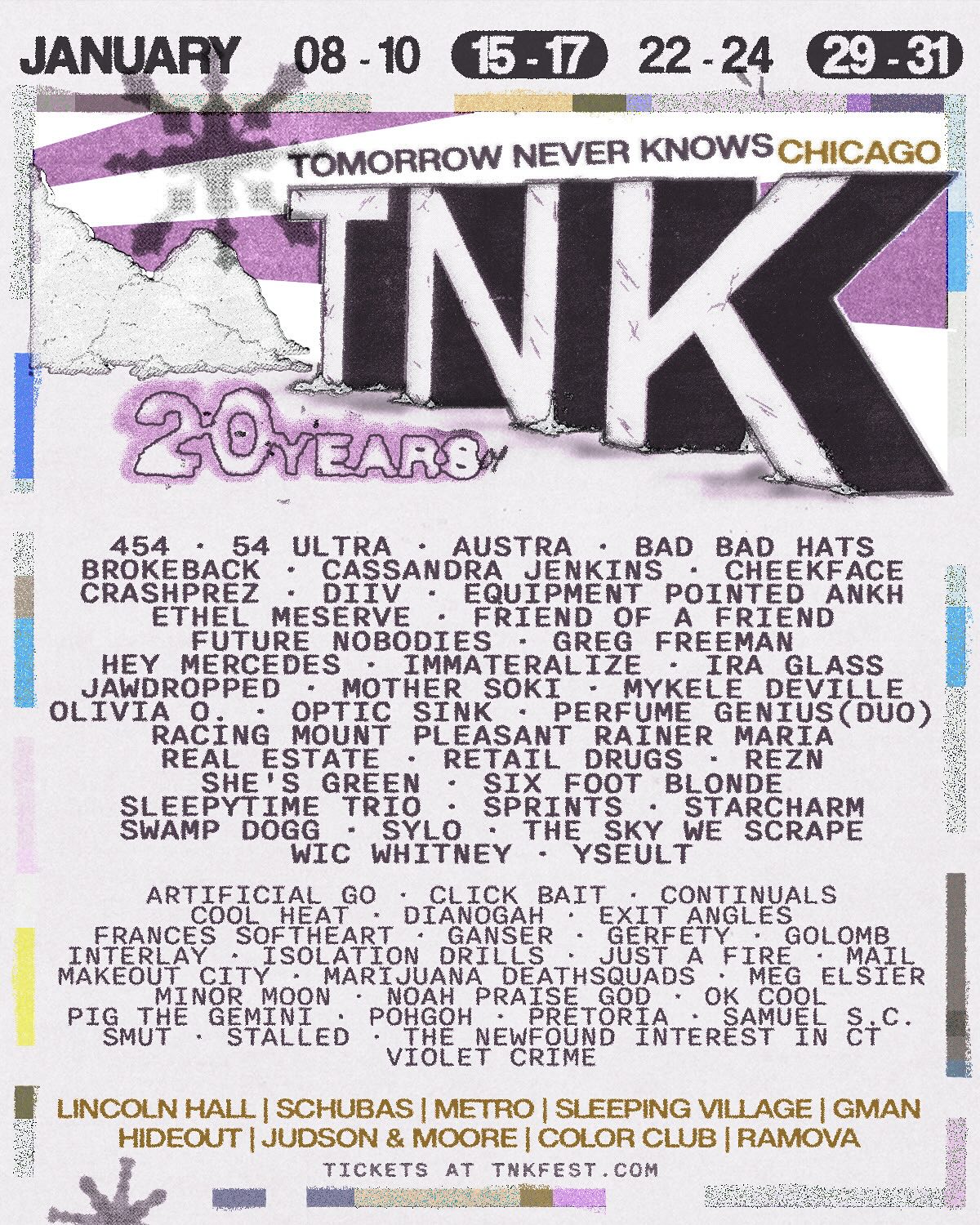 Tomorrow Never Knows Fest 2026 poster