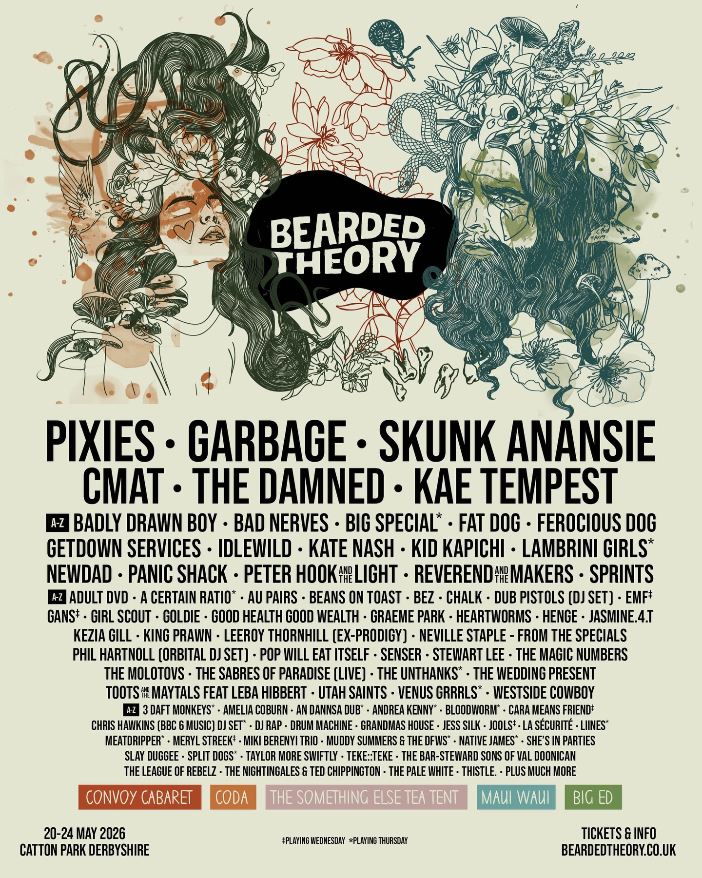 Bearded Theory 2026 poster