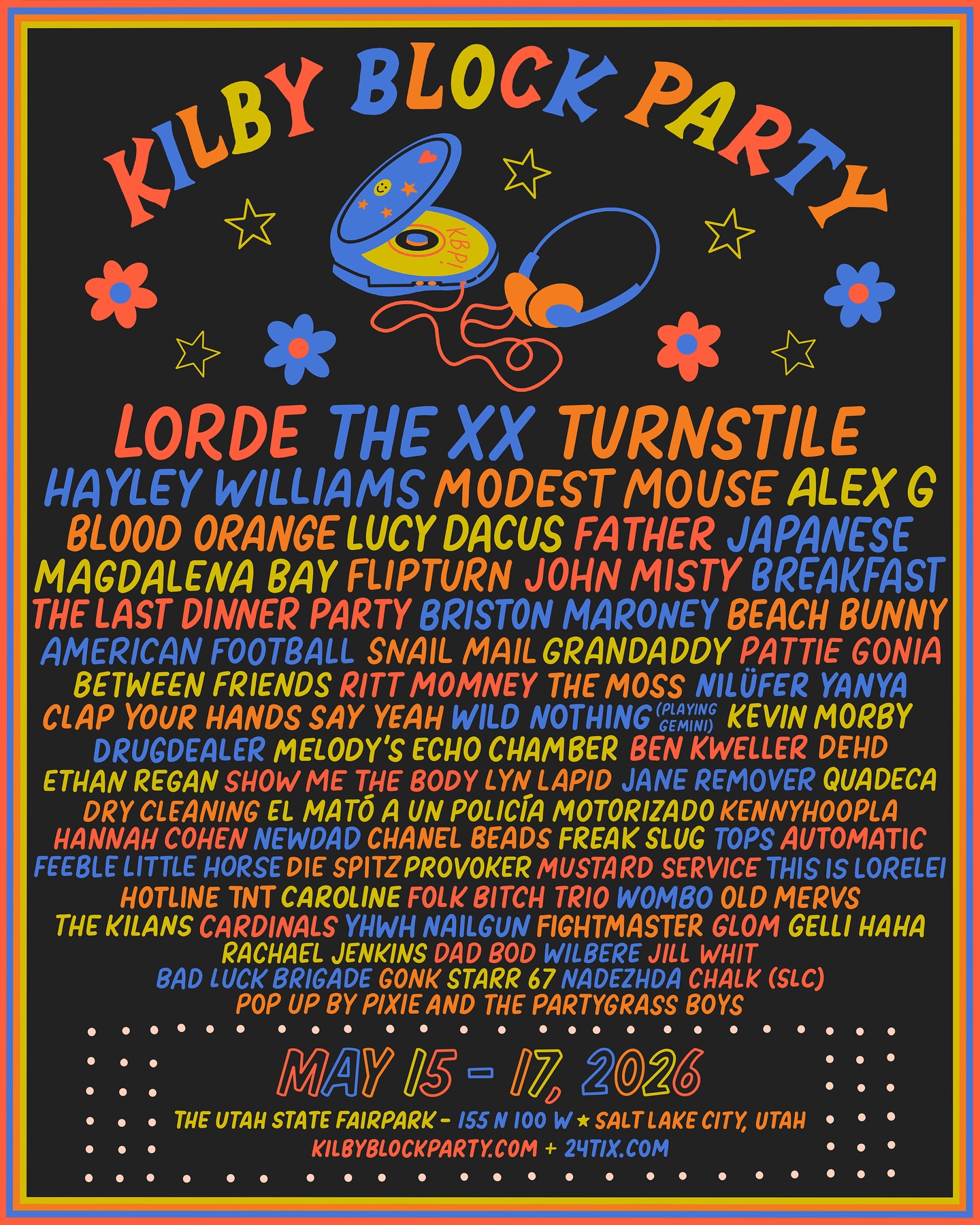 Kilby Block Party 2026 poster