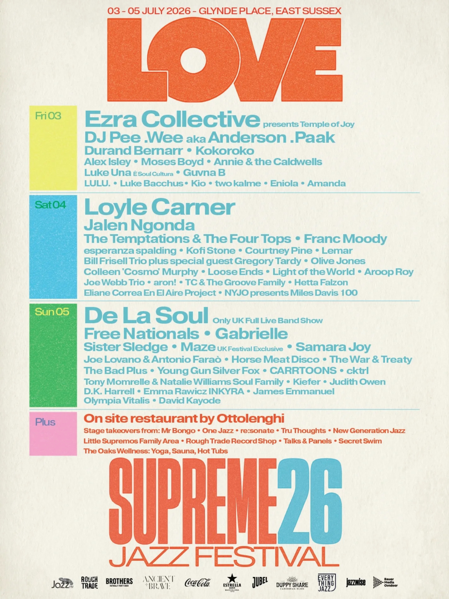Love Supreme 2026 poster