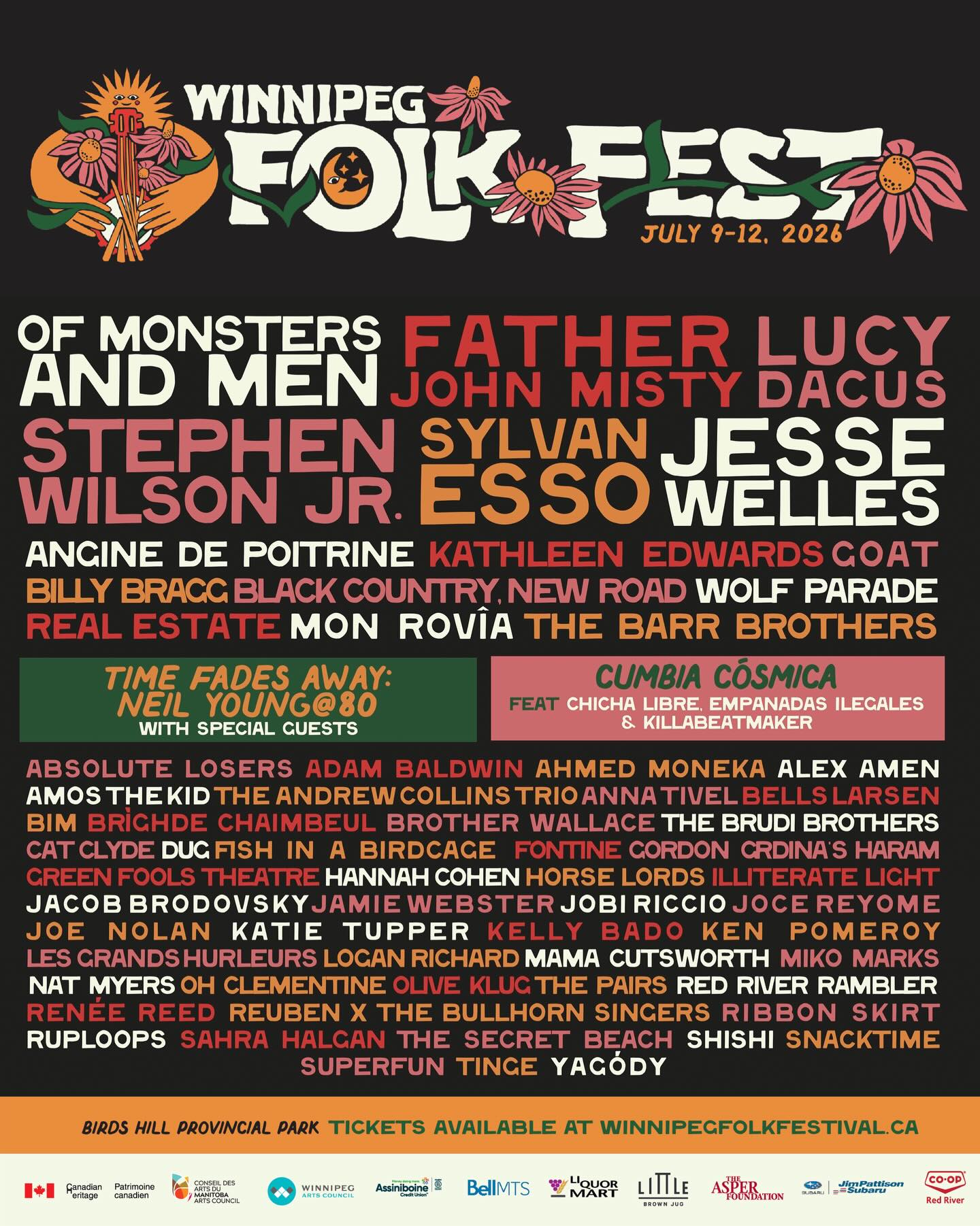 Winnipeg Folk Festival 2026 poster