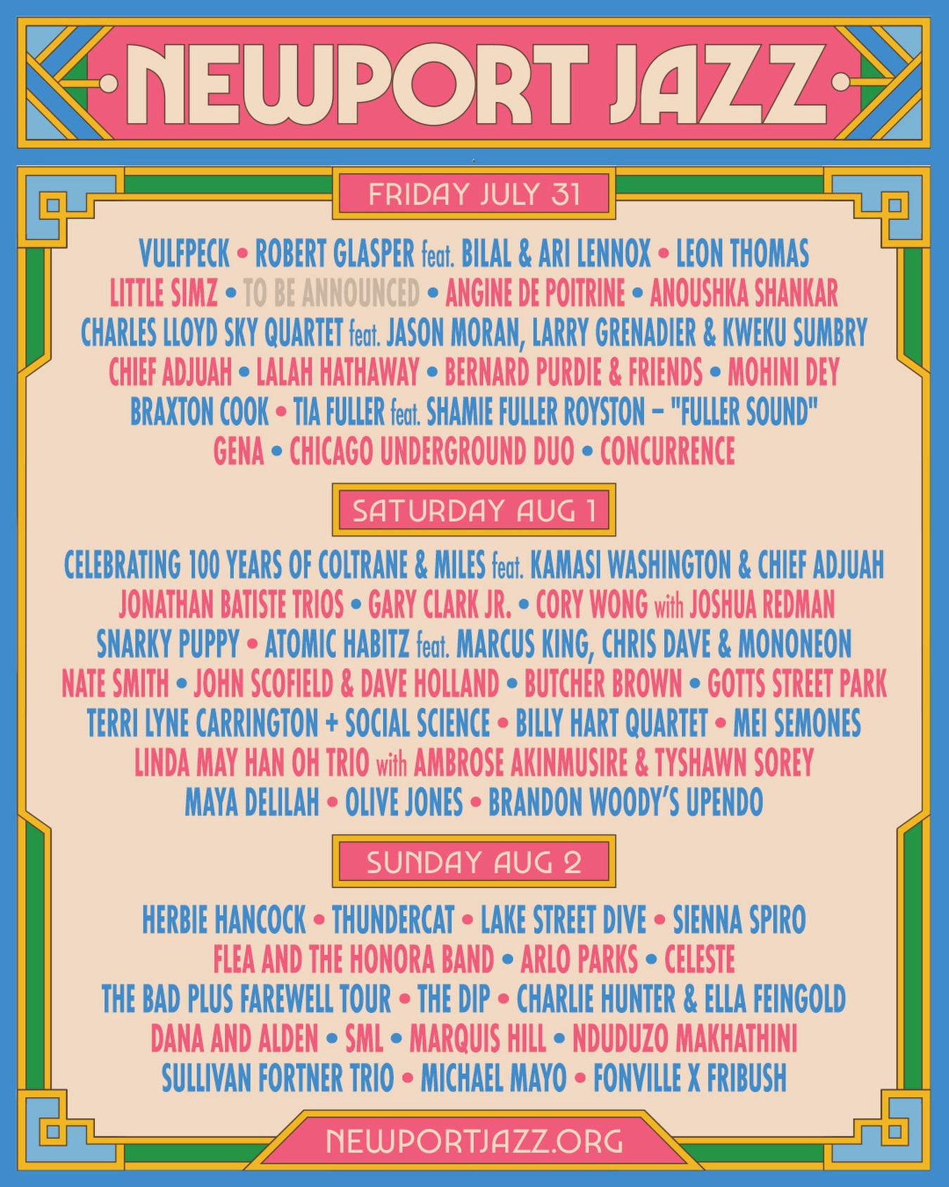 Newport Jazz 2026 poster