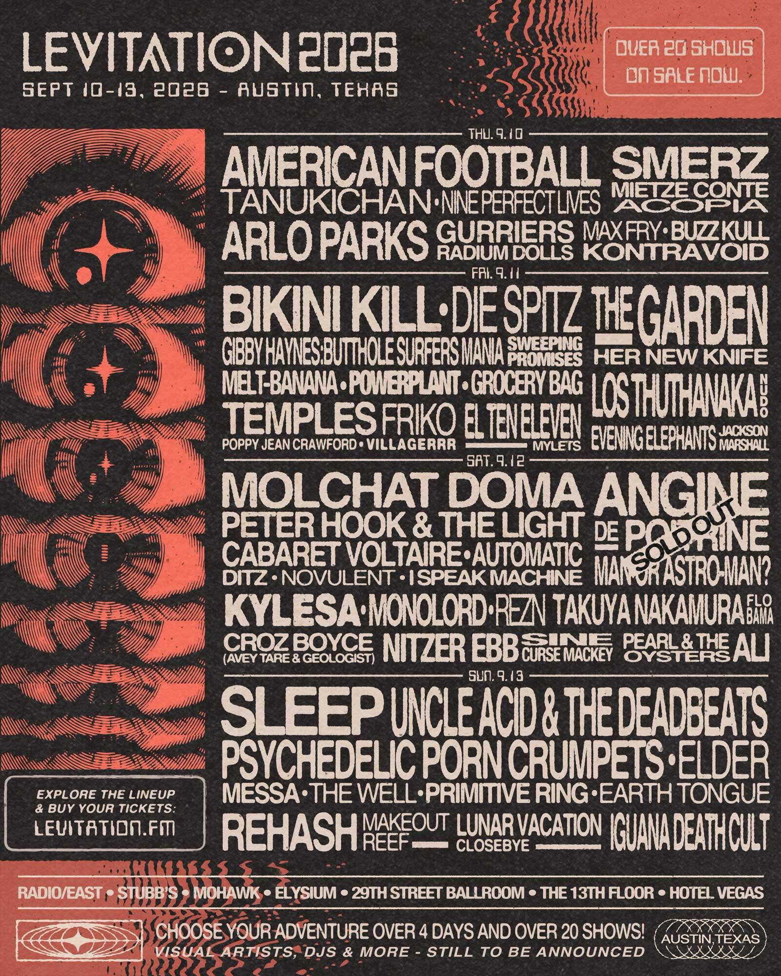 Levitation 2026 poster