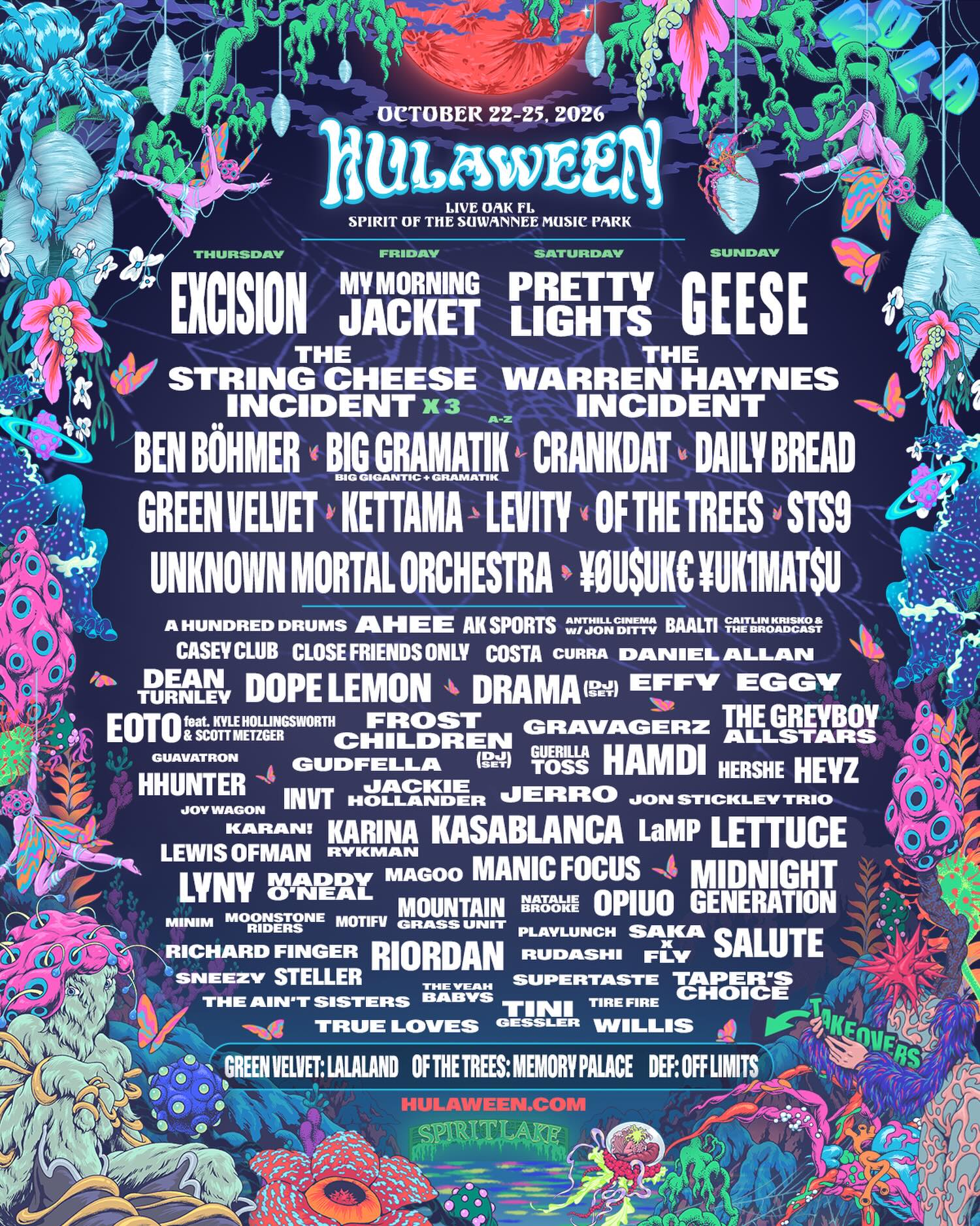 Suwannee Hulaween 2026 poster