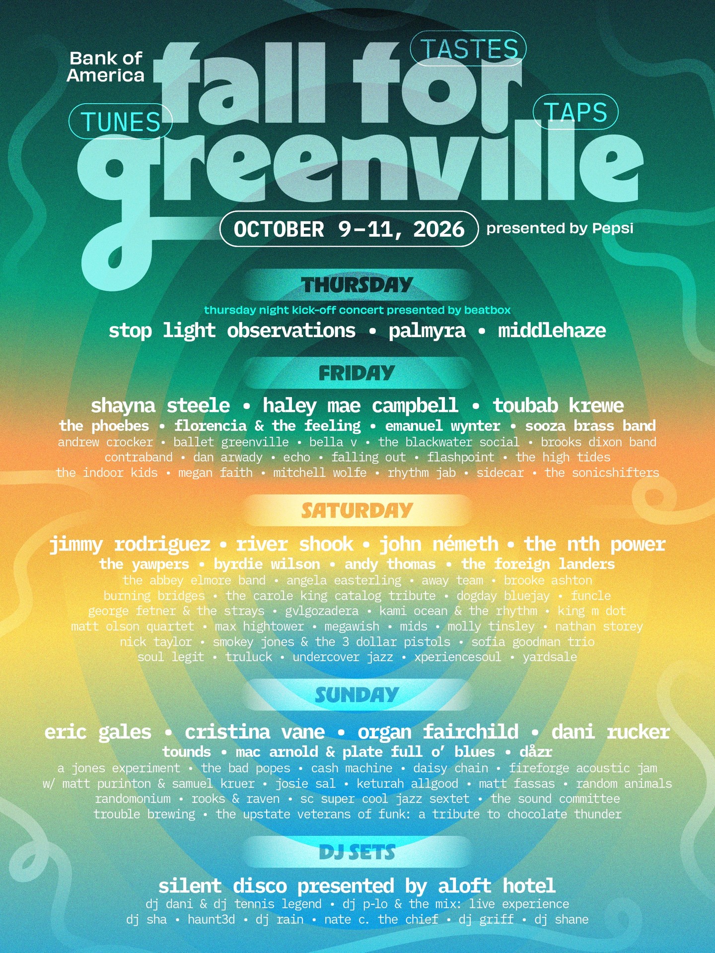 Fall for Greenville 2026 poster