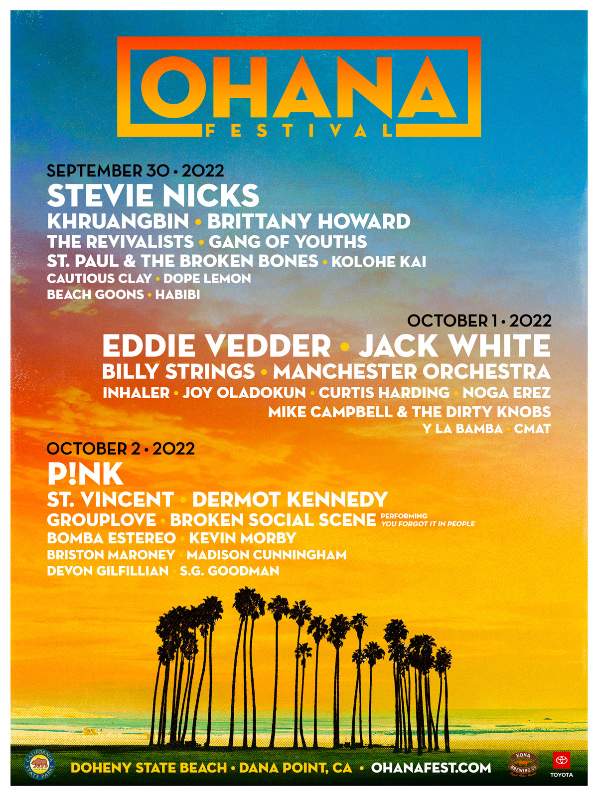 Ohana Festival poster