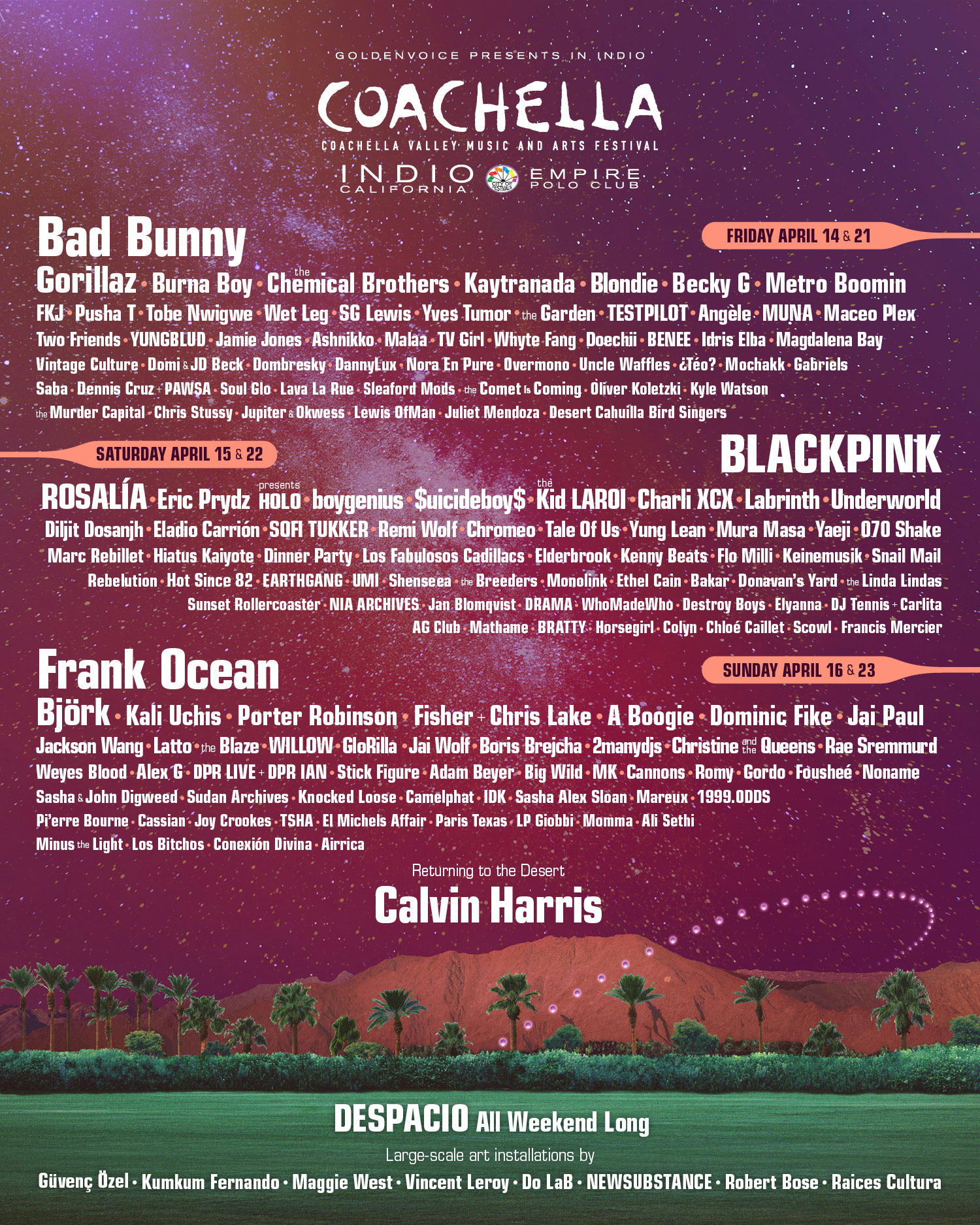 Coachella 2023 poster