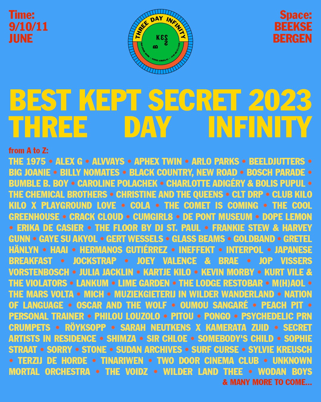 Best Kept Secret 2023 poster