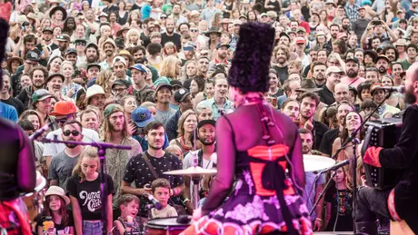 DAkha Brakha at Mt Hood stage