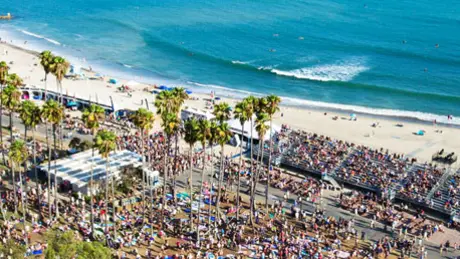 aerial photo of ohana fest