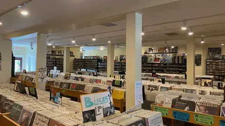 Photo of interior of Euclid Records