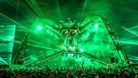 Glastonbury scene