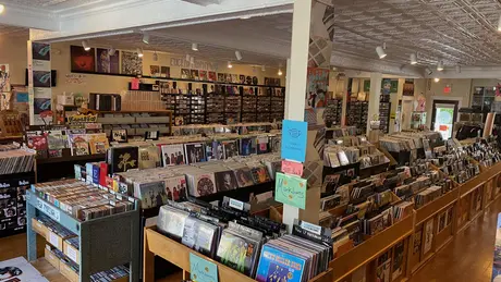 Photo of interior of Euclid Records