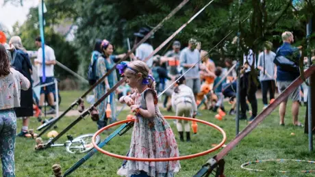 family/kids play area at End of the Road festival